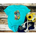 Lézard Fleurs Planches Lunettes transfert thermocollant impression dtf flex textile t-shirt femme enfant homme sweat top jeans veste