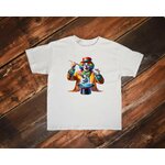 Clown Magie transfert thermocollant flex textile t-shirt sweat veste jogging vêtement enfant fille garçon