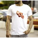 Fist Bump transfert thermocollant flex textile t-shirt homme enfant bébé femme débardeur sweat papa