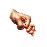 Fist Bump transfert thermocollant flex textile