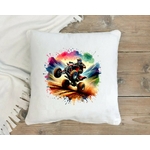 Quad transfert thermocollant flex textile oreiller coussin déco