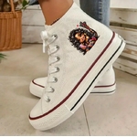 Girly Brune Téléphone Pull transfert thermocollant flex textile chaussures baskets sneackers homme femme ado