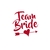 team bride motif thermocollant