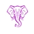 elephant magnifique motif thermocollant