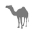 chameau motif thermocollant