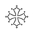 croix occitane motif thermocollant