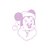 tête minnie noël motif thermocollant flex textile