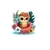 Hibou Fleurs Impression Transfert DTF Flex Textile