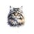 Tête Chat impression dtf flex textile
