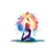 yoga mandala impression dtf flex textile