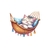 chat dort hamac impression dtf  flex textile