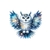hibou étoiles transfert thermocollant flex textile