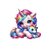 Licorne Allongée Arc en ciel transfert thermocollant flex textile