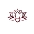 joli lotus motif thermocollant flex textile