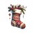 chaussette noël transfert thermocollant flex textile