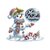 bonhomme neige boule merry christmas transfert thermocollant impression dtf flex textile