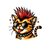 chat punk humour transfert thermocollant impression dtf flex textile