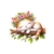 chat dort branche fleurs transfert thermocollant impression dtf flex textile