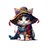 chat chapeau foulard transfert thermocollant impression dtf flex textile