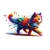 chat couleurs transfert thermocollant impression dtf flex textile