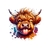 vache poils langue humour transfert thermocollant impression dtf flex textile