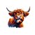 vache poils clin d'oeil transfert thermocollant impression dtf flex textile