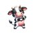 vache coeur transfert thermocollant impression dtf flex textile