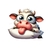 vache langue oreiller transfert thermocollant impression dtf flex textile