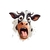 vache étaonnée humour transfert thermocollant impression dtf flex textile