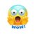 emoji wow transfert thermocollant impression dtf flex textile
