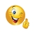 emoji clin d'oeil transfert thermocollant impression dtf flex textile