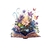 livre fleurs papillons transfert thermocollant impression dtf flex textile