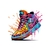 Chaussure sneakers transfert thermocollant impression dtf flex textile