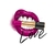 bouche rouge à lèvres love transfert thermocollant impression dtf flex textile