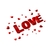 love coeurs transfert thermocollant impression dtf flex textile