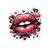 bouche coeurs transfert thermocollant impression dtf flex textile