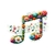 notes fleurs transfert thermocollant impression dtf flex textile