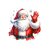 père noël salut transfert thermocollant impression dtf flex textile