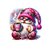 gnome rose noël café transfert thermocollant impression dtf flex textile
