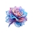 fleur fumée transfert thermocollant impression dtf flex textile