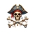 crâne chapeau pirate transfert thermocollant impression dtf flex textile