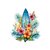 planche surf fleurs transfert thermocollant impression dtf flex textile