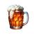 verre bière transfert thermocollant impression dtf flex textile