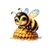 abeille miel transfert thermocollant impression dtf flex textile
