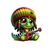 dragon rasta transfert thermocollant impression dtf flex textile