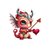 dragon guerrier coeur transfert thermocollant impression dtf flex textile