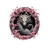 dragon cercle fleurs transfert thermocollant impresion dtf flex textile