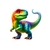 dinosaure couleurs transfert thermocollant impression dtf flex textile