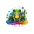 grenouille couleurs fleurs transfert thermocollant impression dtf flex textile