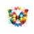 papillon rainbow transfert thermocollant impression dtf flex textile